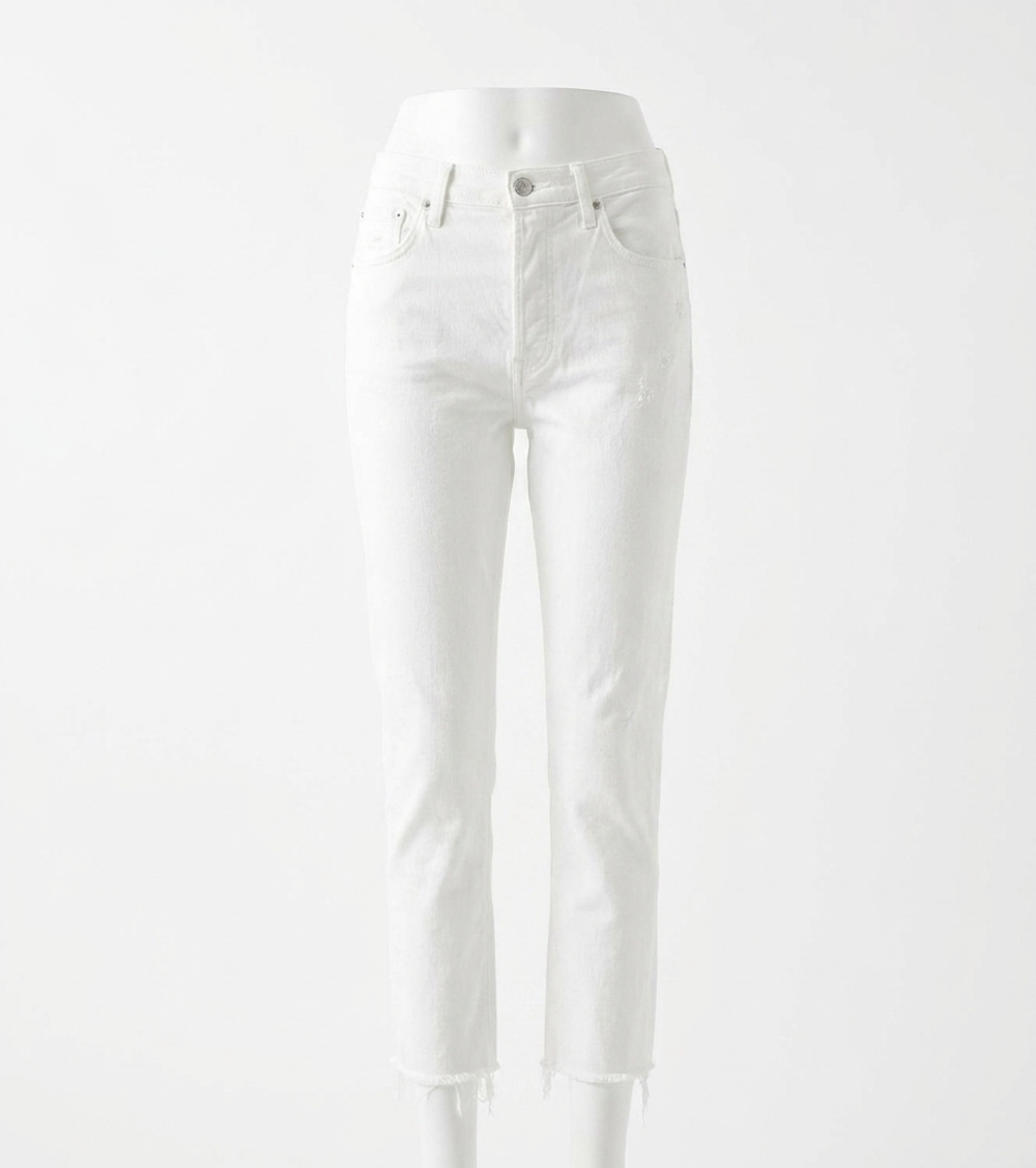 NEW CITIZENS OF HUMANITY charlotte crop high rise straight jeans in aspen
